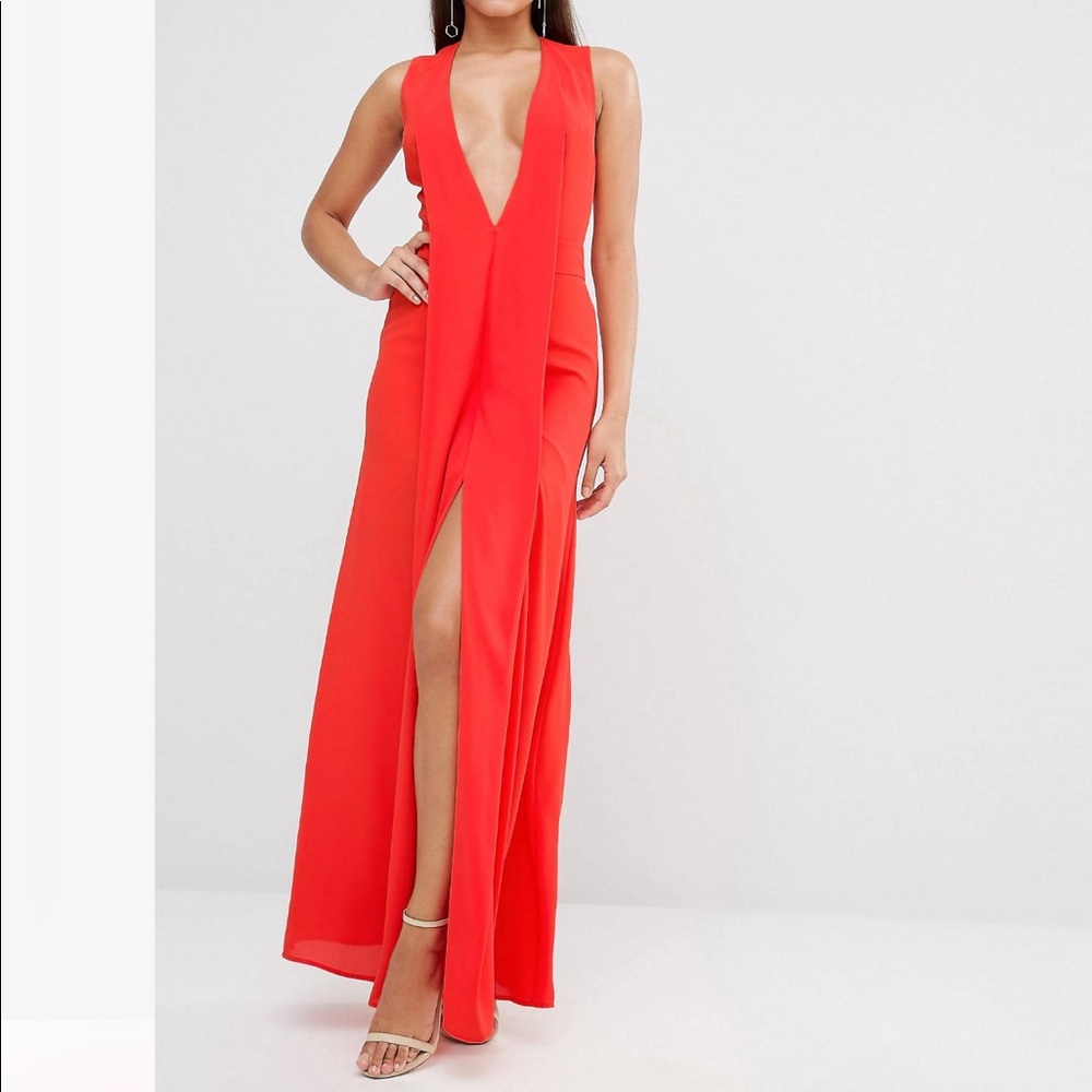 AQ/AQ Plunge Maxi Prom and Formal Dress NWT Size 2